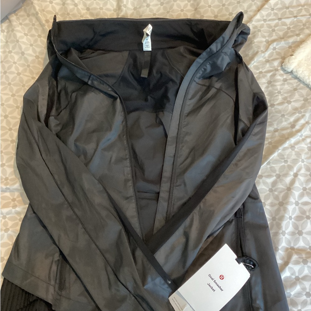 lululemon athletica Black Zip-Detail Hooded Jacket